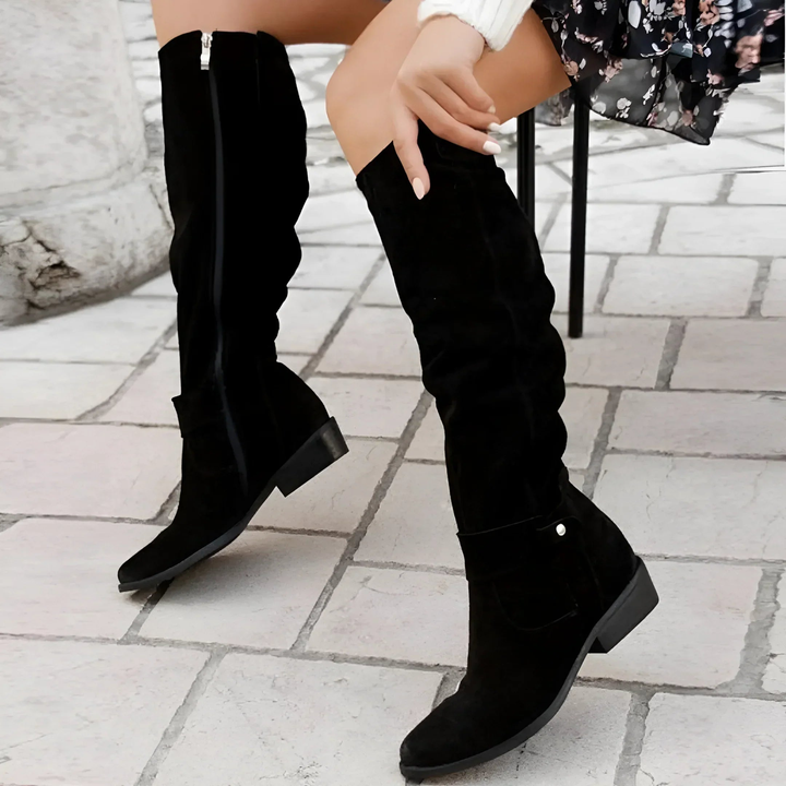 Amelia | Stylish Suede Knee Boots