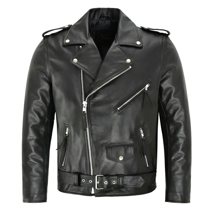 Ray | Classic Leather Biker Jacket