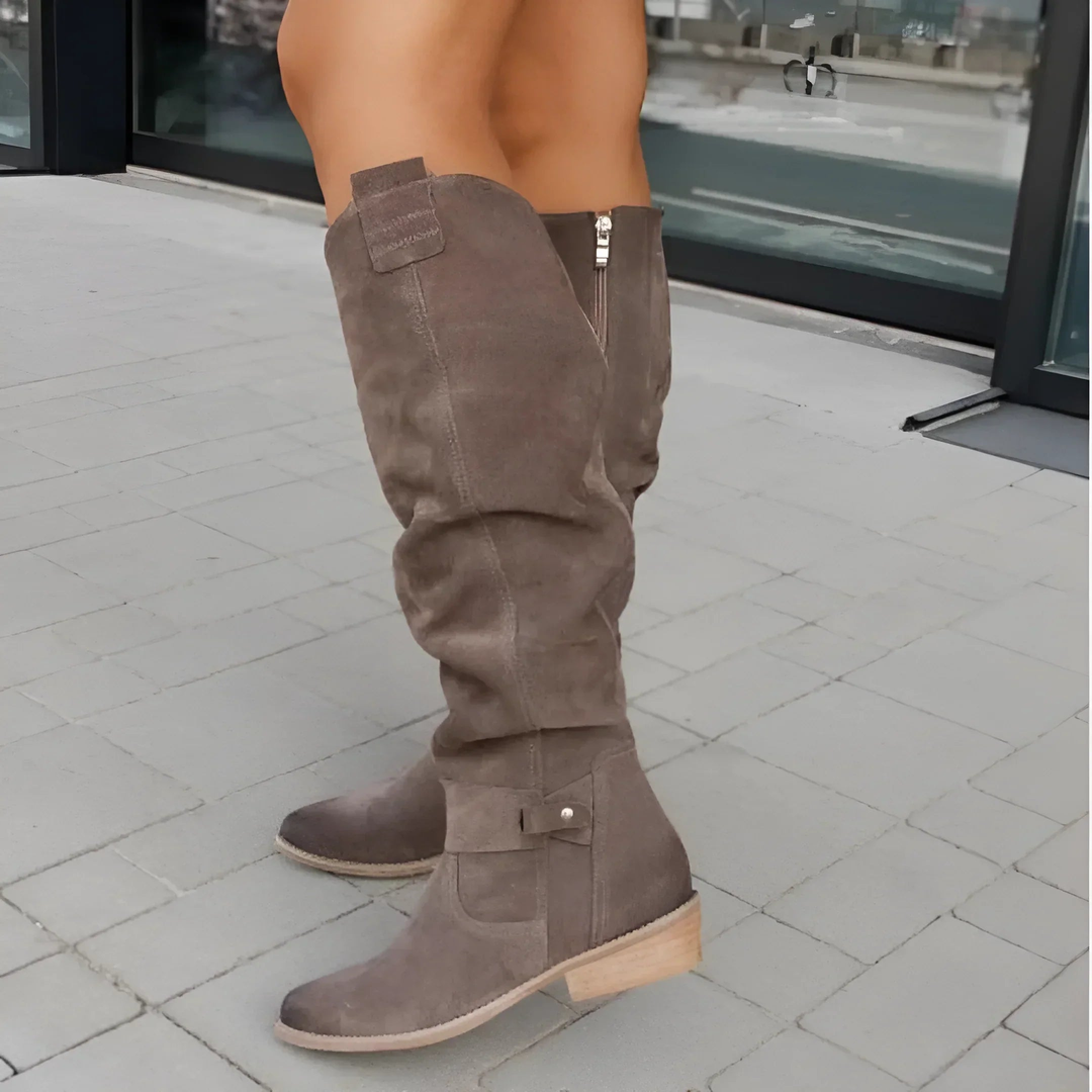 Amelia | Stylish Suede Knee Boots