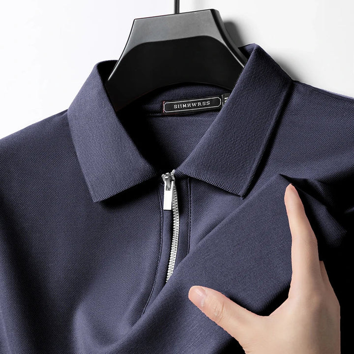 Roland | Breathable Polo with Zipper