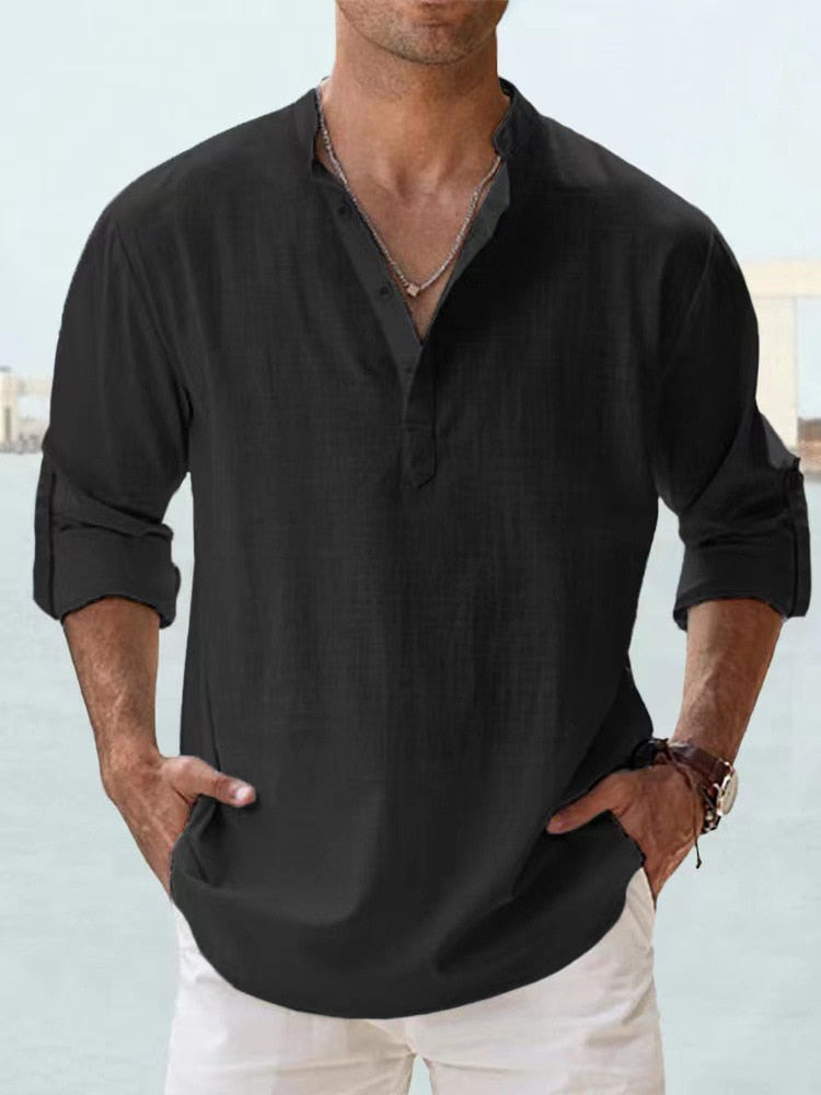 Matthew | Breathable Linen Shirt