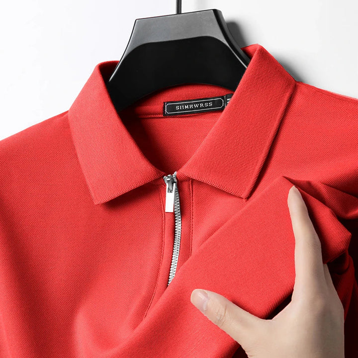 Roland | Breathable Polo with Zipper
